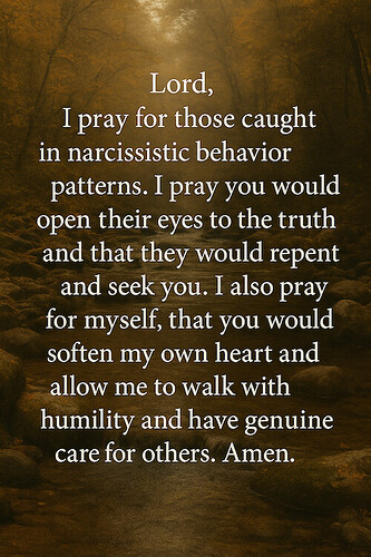 Narcissist Prayer