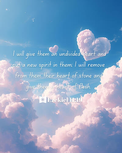 Ezekiel 11:19 Bible verse of the day