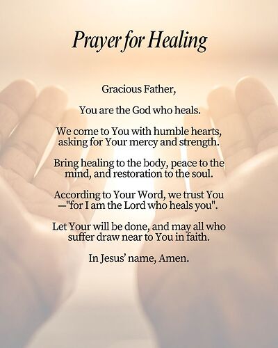 Prayer for Healing
