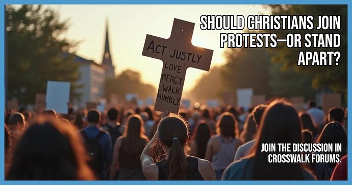Should Christians Join Protests or Stand Apart