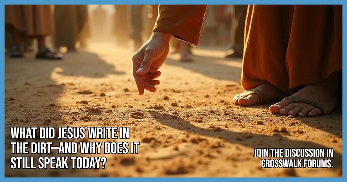 What Did Jesus Write in the Dirt and Why Does It Still Speak Today