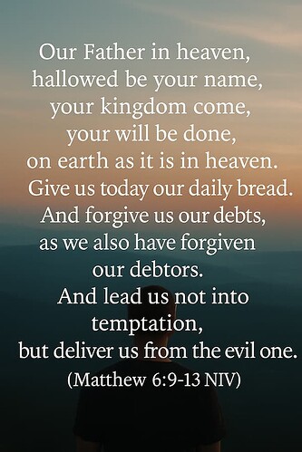The Lord's Prayer at Dawn