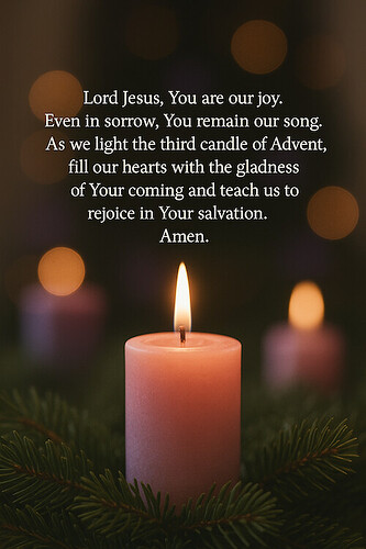 Third Week of Advent Prayer