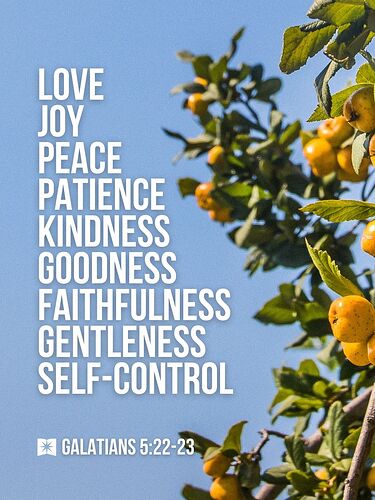 fruit of the spirit Galatians 5:22-23