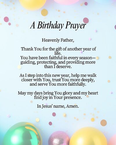 birthday prayer
