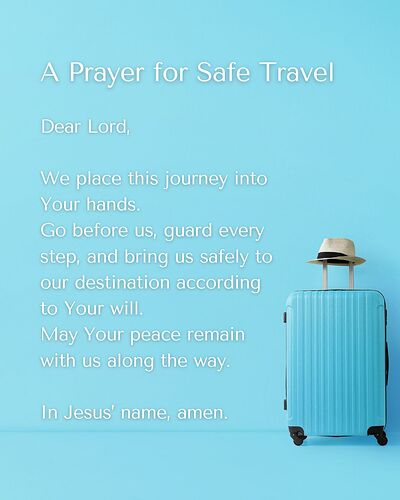 Prayer for Safe Travel