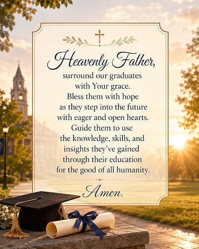 prayer for graduates