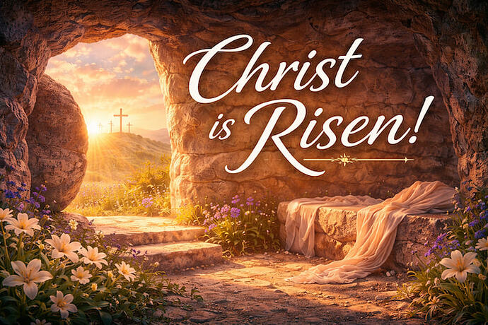 Christ is risen at dawn
