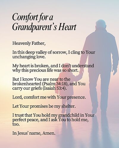 Comfort for a Grandparent’s Heart