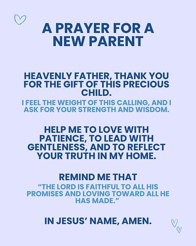 Prayer for a New Parent