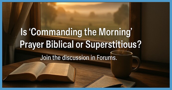 commanding-the-morning-prayer-discussion