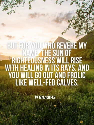 Malachi 4:2 Bible verse of the day