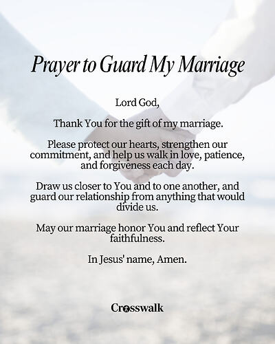 Prayer to Guard My Marriage
