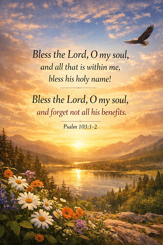 Bless the Lord at sunrise