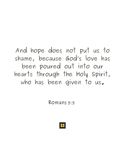Romans 5:5 Bible verse of the day