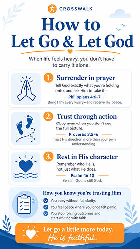 how to let go and let God