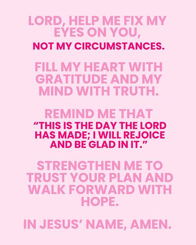 Prayer for Staying Positive