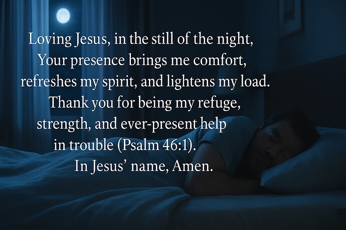 Prayer for Restorative Sleep