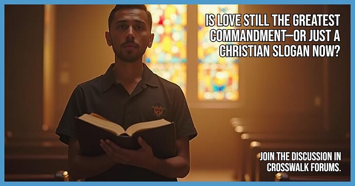 Is Love Still the Greatest Commandment or Just a Christian Slogan Now