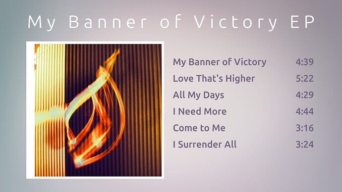 My Banner of Victory - 6 New Worship Songs