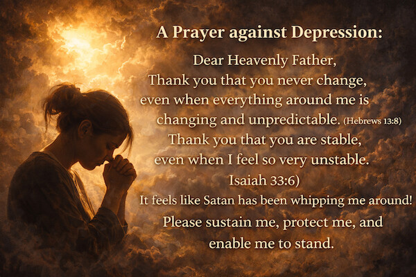 A prayer for depression and anxiety